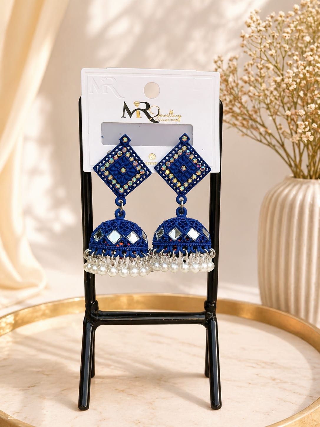Royal Blue Jhumka
