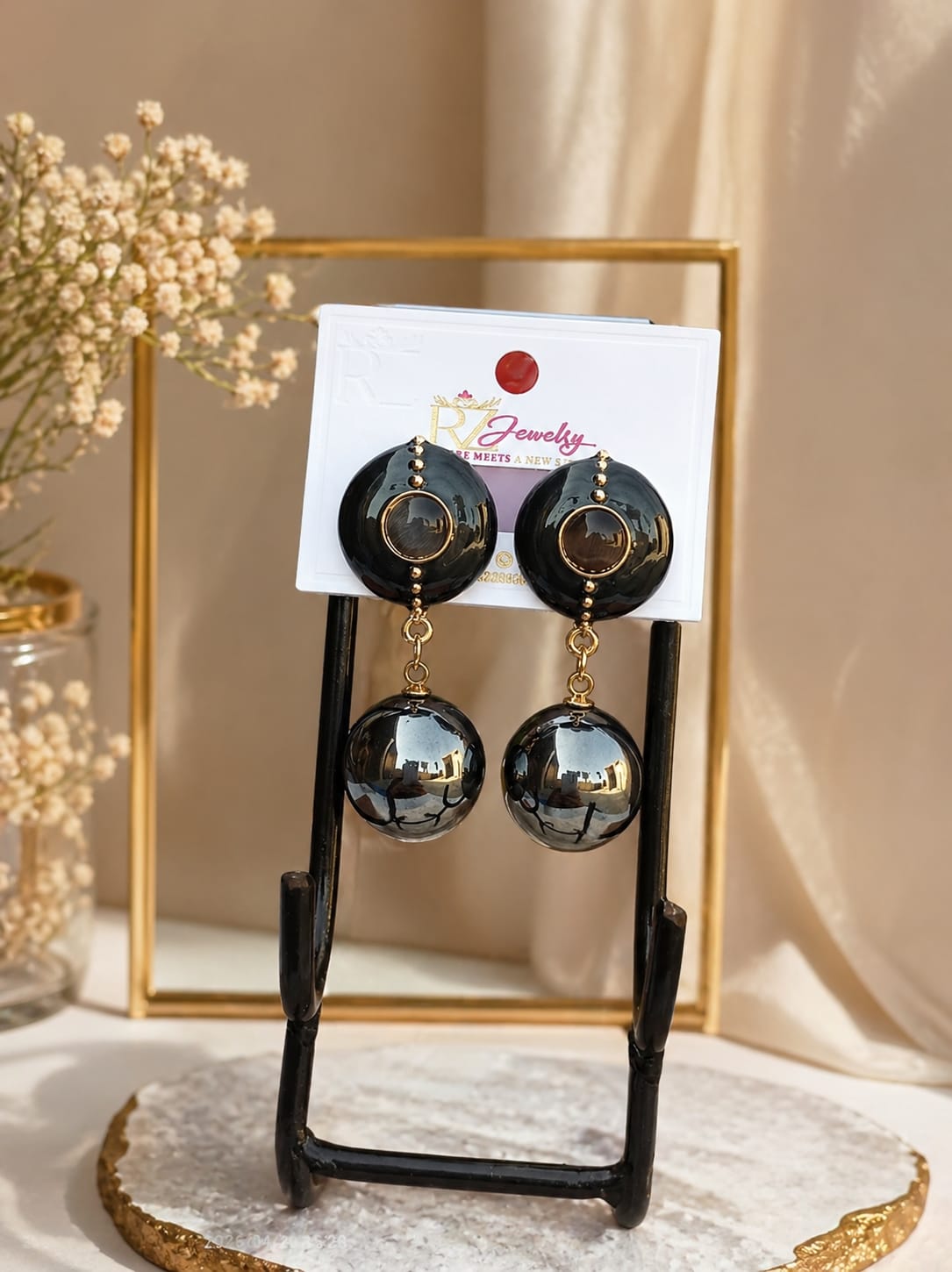 Silver White Jhumka