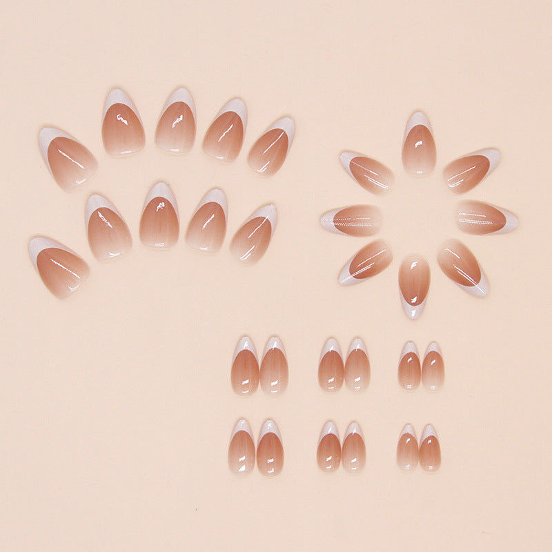 N-117 - Crepe Pink - Press On Nail Set Of 24 - Free 24 Pcs Sticker Sheet Included