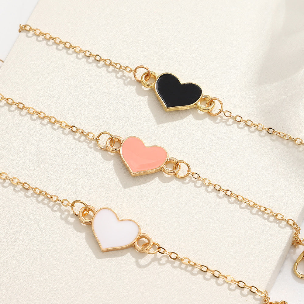 UNI-10550 - White Heart Gold - Bracelet