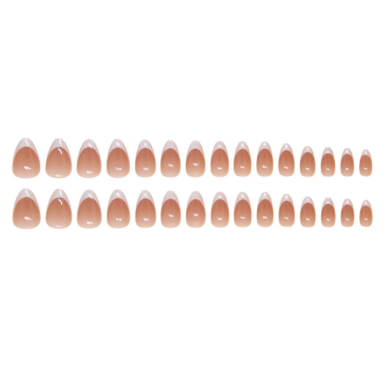 N-117 - Crepe Pink - Press On Nail Set Of 24 - Free 24 Pcs Sticker Sheet Included