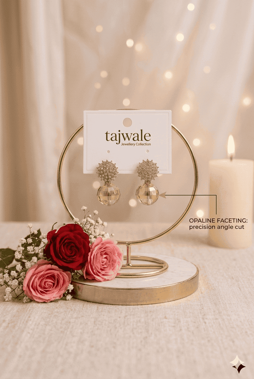 Gold Snowflake Danglers