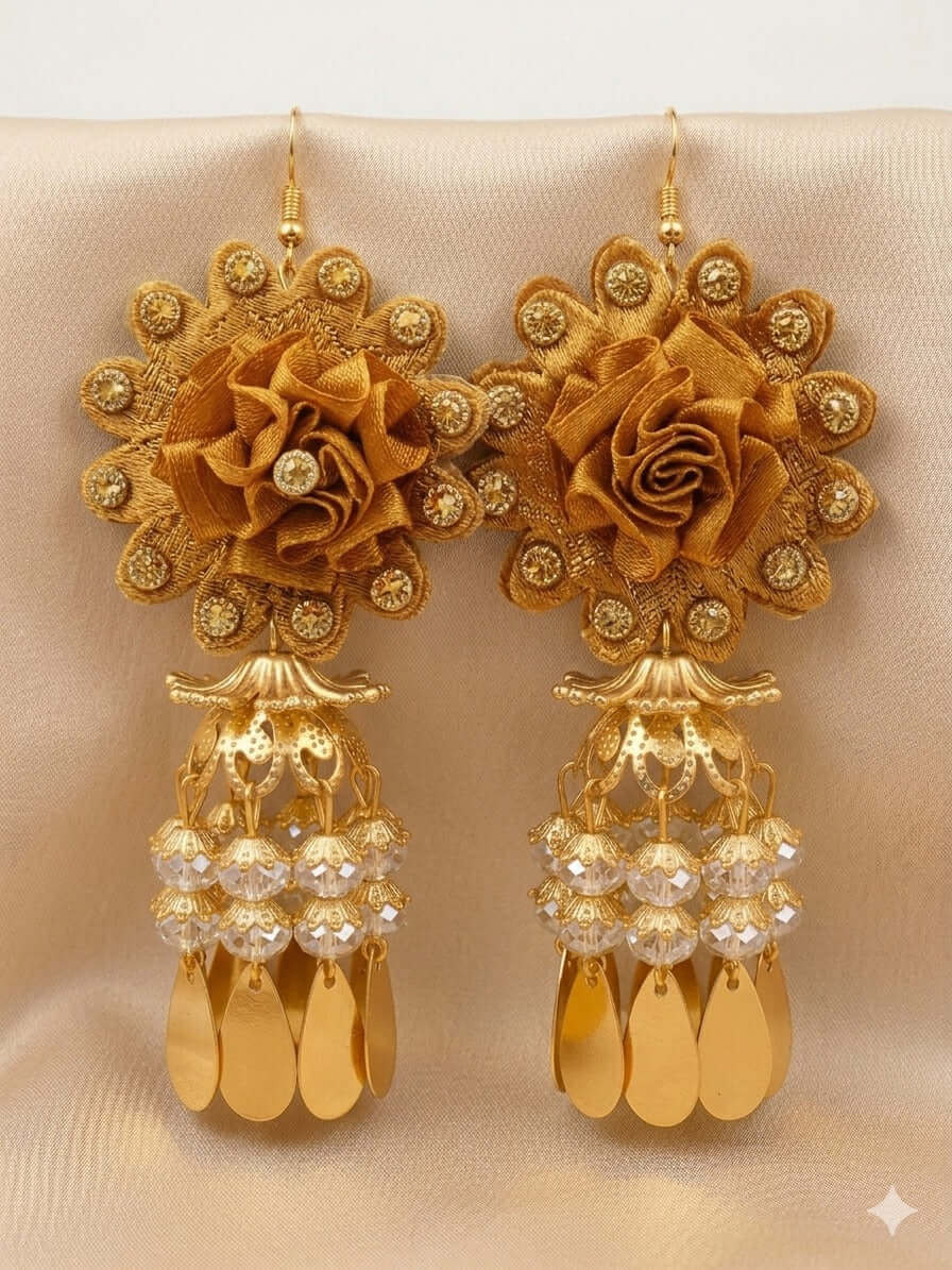 Rose Velvet Jhumka