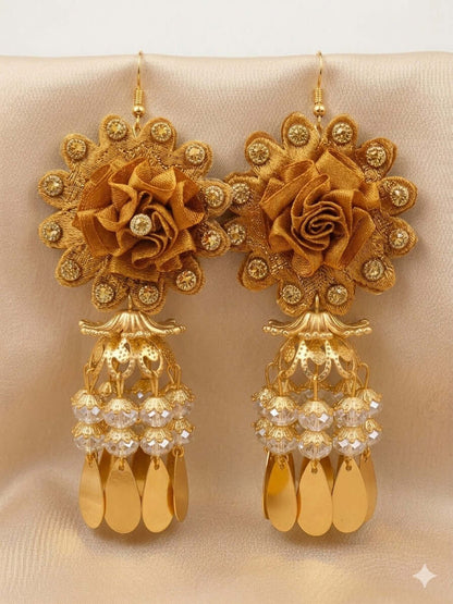 Rose Velvet Jhumka