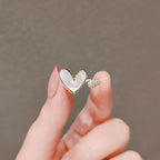 UNI-10869 -White Heart  - Ring