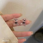 UNI-10018 - Crystal Bear - Earring
