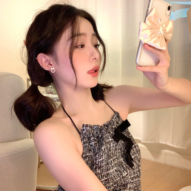 UNI-10034 - Bow Pearl  - Earring