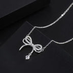 UNI-10246 - Flash Bow Silver - Necklace