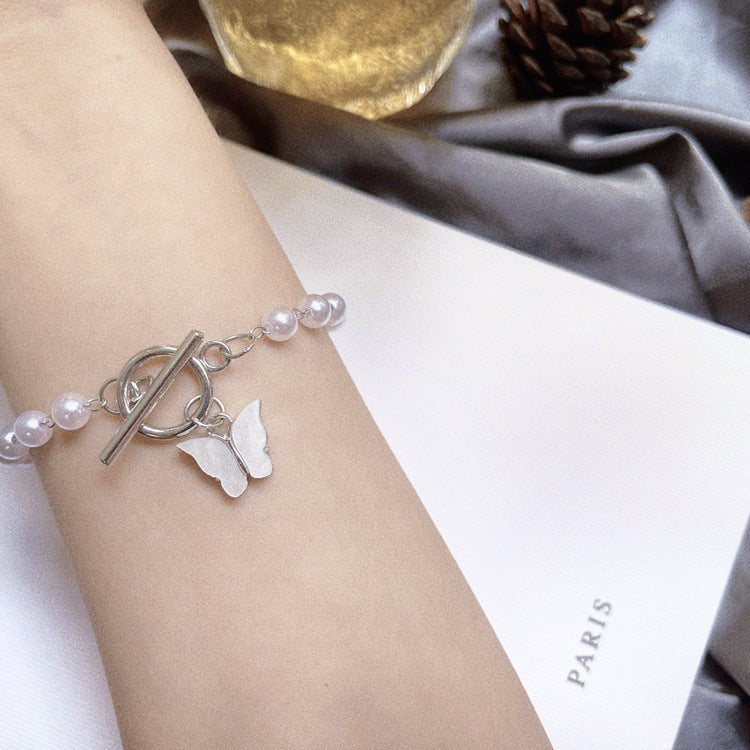 UNI-10262 - Pearl Butterfly - Bracelet