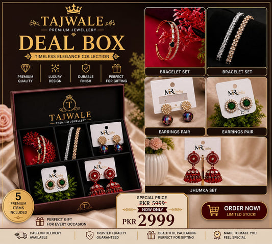 Tajwale Premium Jewellery Deal Box – Timeless Elegance Collection (5-in-1 Set)