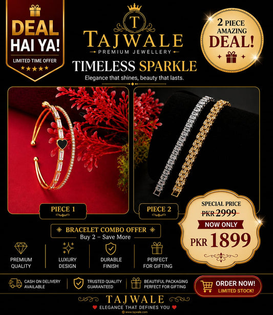 Tajwale Timeless Sparkle Bracelet Combo