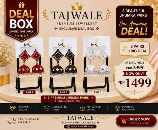 Tajwale Premium Jhumka Deal Box