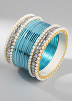 CH-53 - Classy Blue Bangles  - Choorian Set